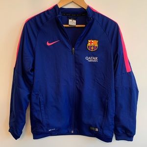 Nike Dri-Fit Blue/Pink Jacket Size (13/15yrs)